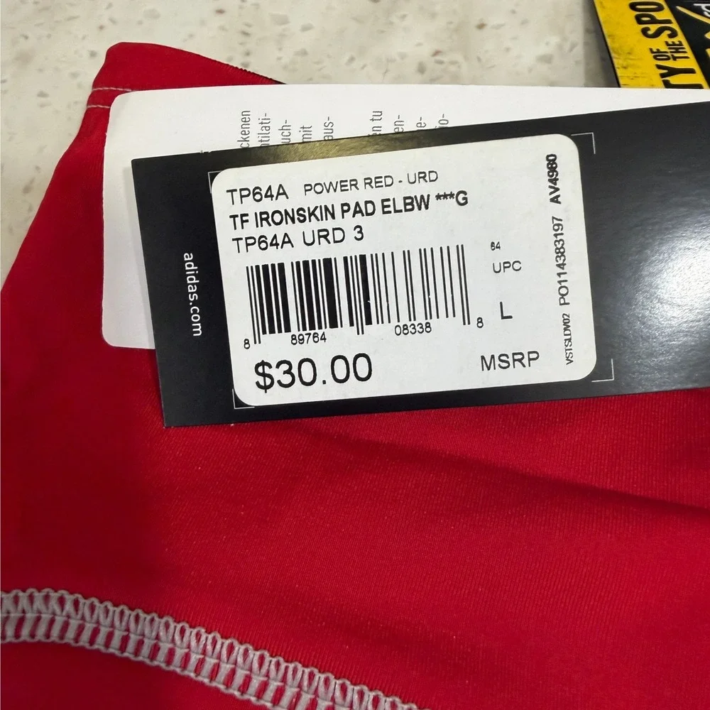Adidas ClimaCool‎ Padded Elbow Sleeve Red Compression Basketball Training Gear